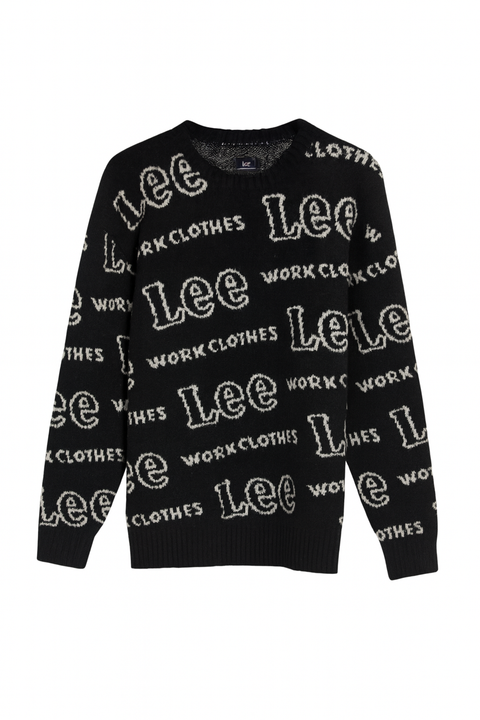 Lee Men's Black/White Long-Sleeve Sweatshirt | Lee in Lebanon