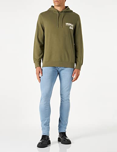 Wrangler Men's Dark Green Slogan Hoodie | Wrangler In Lebanon