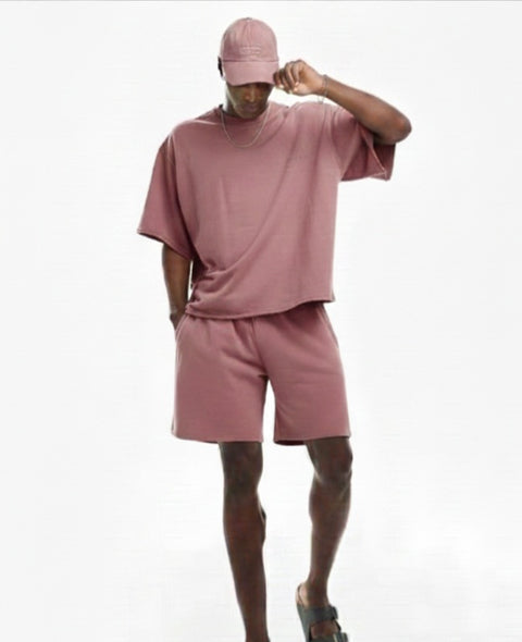 Jack & Jones Men's Faded Pink Charged Ashed Sweat Shorts | Jack & Jones In Lebanon