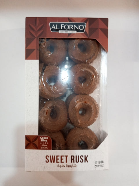 Al Forno Sweet Rusk Cocoa Ring Cookies 190g | Al Forno In Lebanon