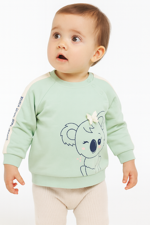 S.Oliver Baby Girl's Mint Long-Sleeve Sweatshirt |S.Oliver in Lebanon