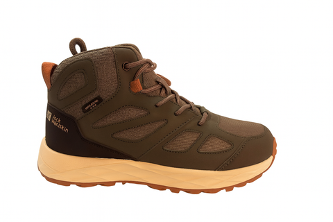 Jack Wolfskin Boy's Dark Green Woodland 2 Texapore Mid K |Jack Wolfskin in Lebanon