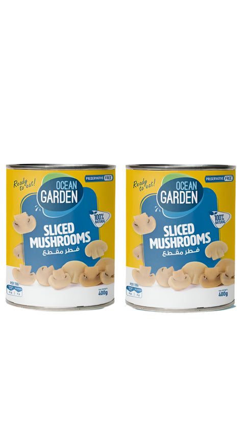 Ocean Garden Sliced Mushrooms 400g*2 (Special Offer) | Ocean Garden In Lebanon