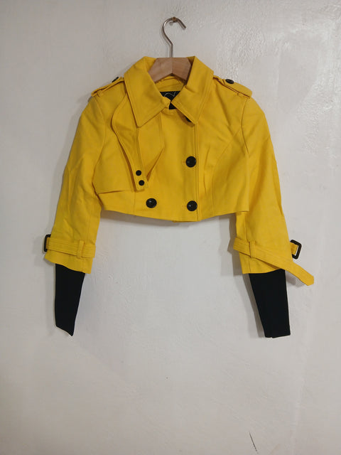 Only Women's Yellow Crop Jacket |Only In Lebanon