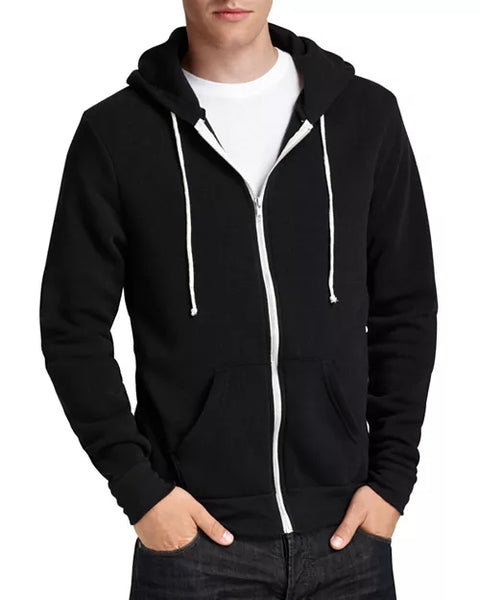 Alternative Apparel Men's Washed Black Hooded Jacket | Alternative Apparel In Lebanon