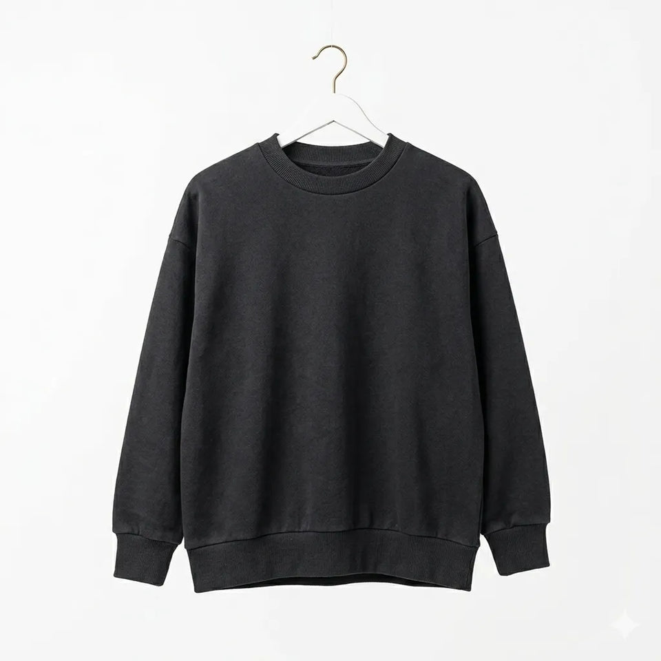 Zara Boy's Dark Gray Classic Minimalist Crewneck Sweatshirt|Zara in Lebanon