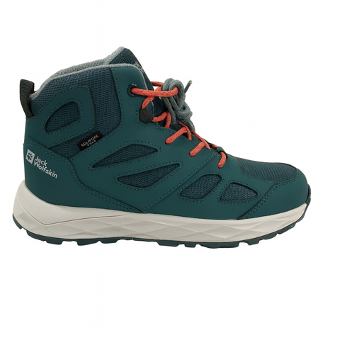 Jack Wolfskin Boy's Green Woodland 2 Texapore Mid K Sneakers |Jack Wolfskin in Lebanon