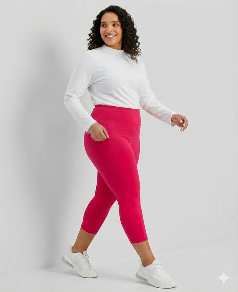 ID Ideology Fuchsia Plus Size Cropped Leggings | ID Ideology In Lebanon