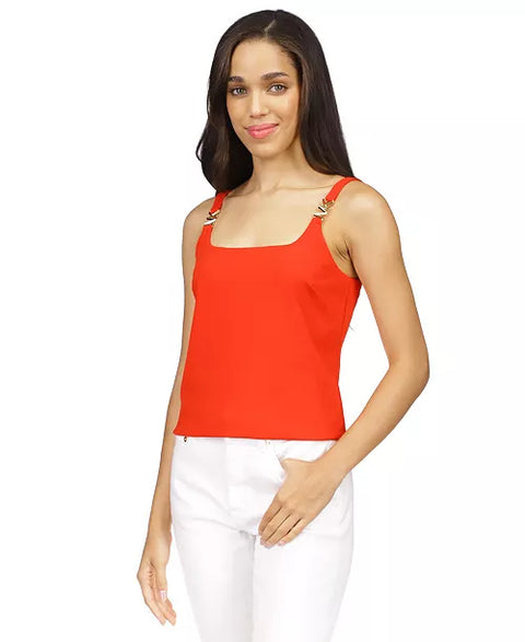 Michael Kors Women's Red Sleeveless  Blouse | Michael Kors In Lebanon