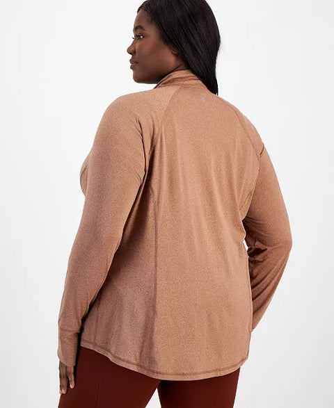 ID Ideology Women's Dusty Rose Zip-Front Long Sleeve Jacket | ID Ideology In Lebanon