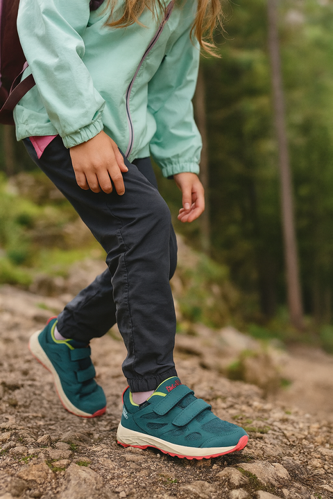 Jack Wolfskin Girl's Green Woodland 2 Texapore Low VC K Sneakers |Jack Wolfskin in Lebanon
