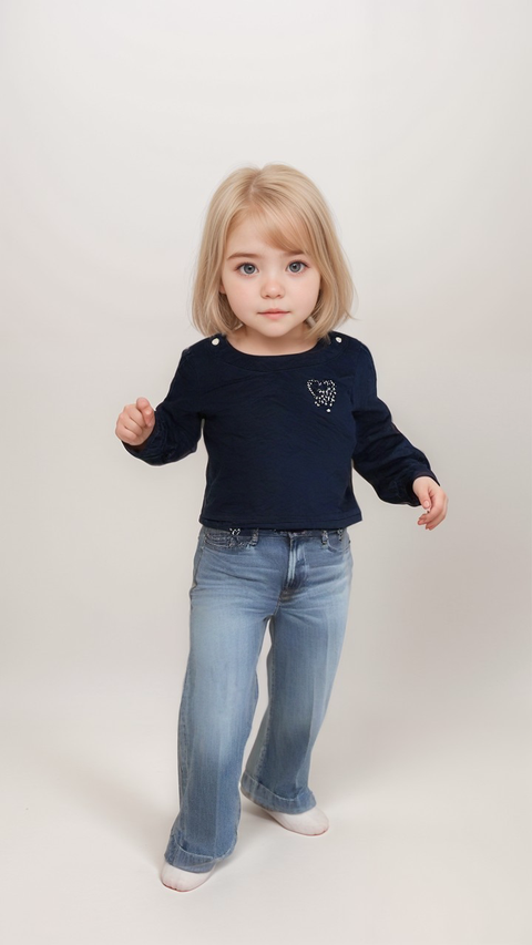 S.Oliver Baby Girl's Navy Long-Sleeve Blouse |S.Oliver in Lebanon