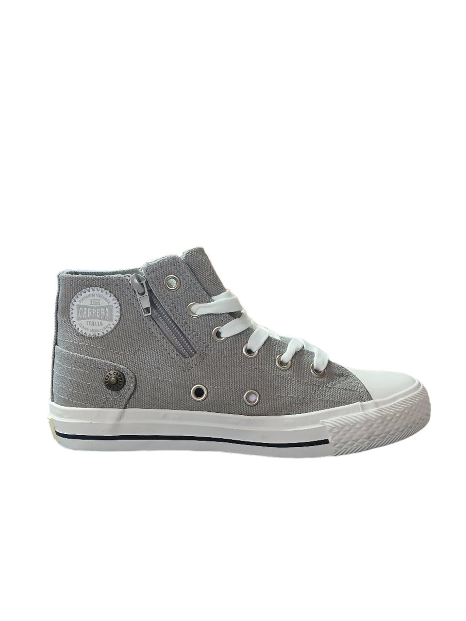 Carrera Kids Gray Nirvana Hi Sneakers |Carrera In Lebanon