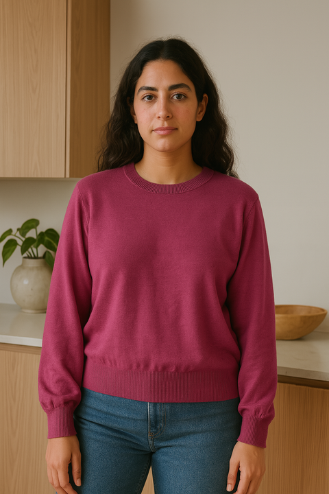 Mango Women's Purple Open Back Long Sleeve Blouse |Mango In Lebanon