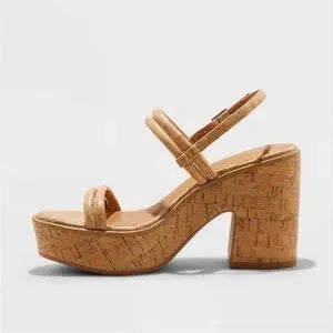Universal Thread Women's Beige Heeled Sandals | Universal Thread In Lebanon