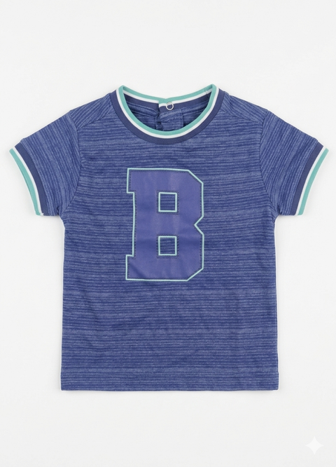 Charanga Baby Boy's Blue Heathered Space-Dye T-Shirt|Charanga In Lebanon