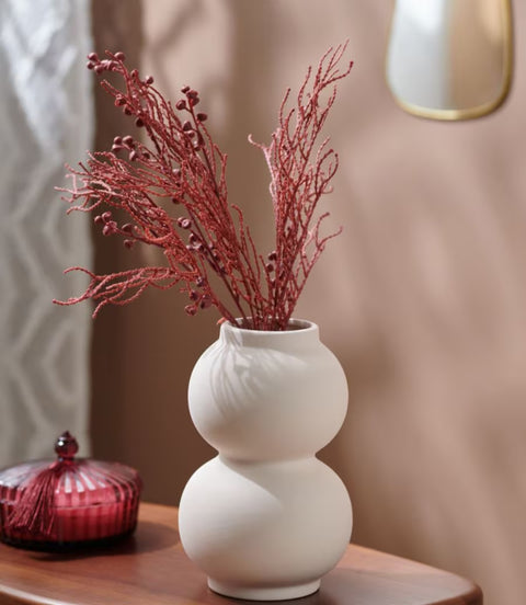 Sinsay White Ceramic Standing Vase | Sinsay In Lebanon