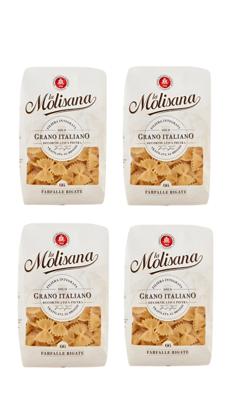 La Molisana Farfalle Rigate Nº66 500g (3+1 Free) | La Molisana In Lebanon