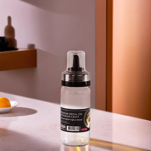 Qlux Ideas Premium Transparent Glass Oil & Vinegar Cruet | Qlux Ideas In Lebanon