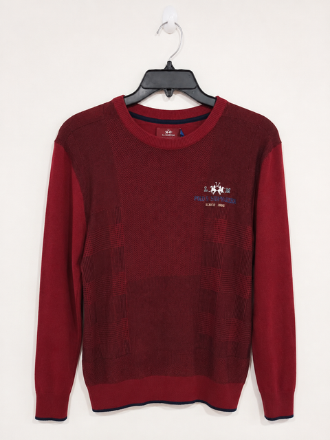 La Martina Buenos Aires Men's Burgundy Long Sleeve Blouse | La Martina Buenos Aires In Lebanon