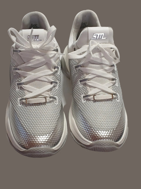 Steve Madden Women's White & Silver Synthetic Medallion Sneakers | Steve Madden In Lebanon