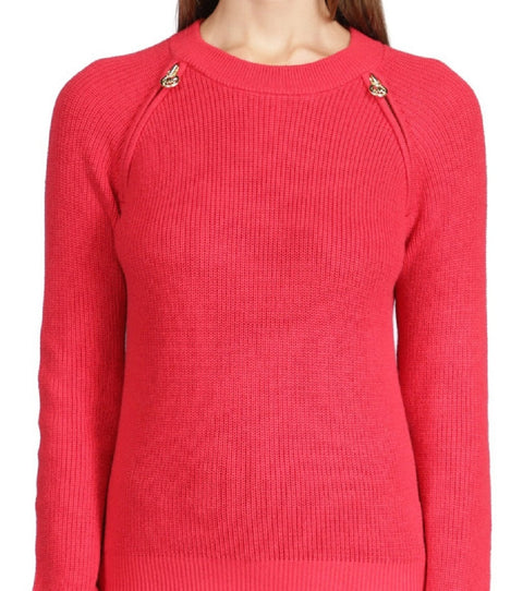 Michael Kors Women's Red Long-Sleeve Blouse | Michael Kors In Lebanon