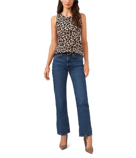 Vince Camuto Women's Animal Printed Sleeveless Blouse | Vince Camuto In Lebanon