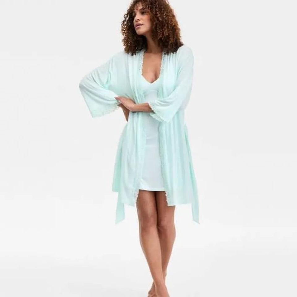 I.N.C. International Concepts Women's Aqua Knit Sleep Robe