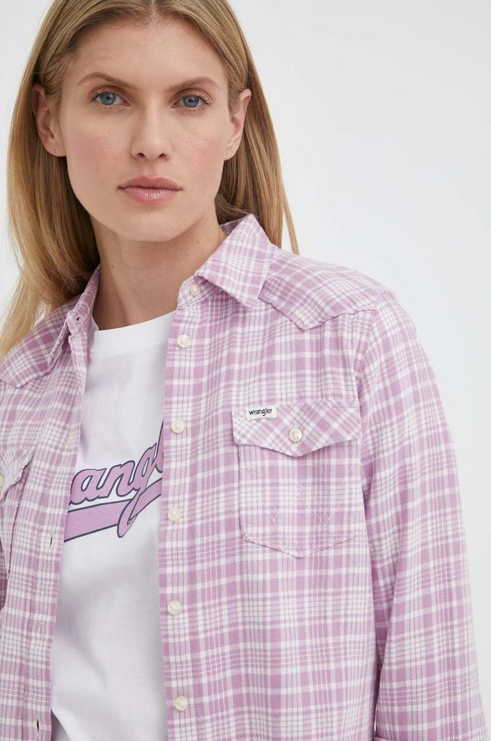 Wrangler Women's Smokey Grape Ss Western Shirt | Wrangler In Lebanon