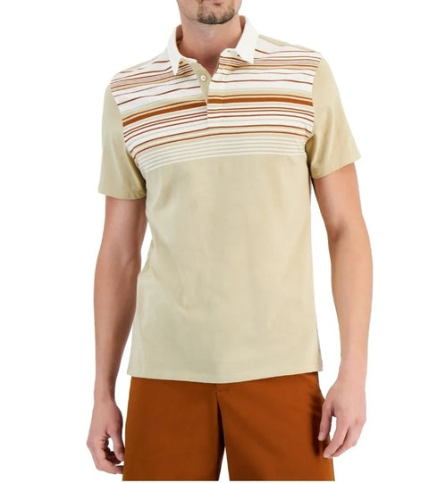 Alfani Men's Beige T-Shirt ABF575(ll10) shr