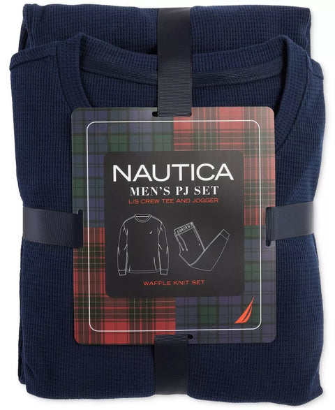 Nautica Men's Navy Blue Pajamas Set ABF419(od30)