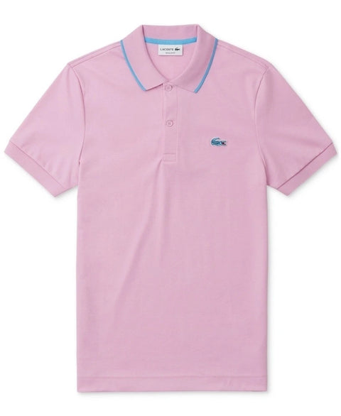 Lacoste Men's Pink Classic Fit Polo Neck T-Shirt | Lacoste In Lebanon
