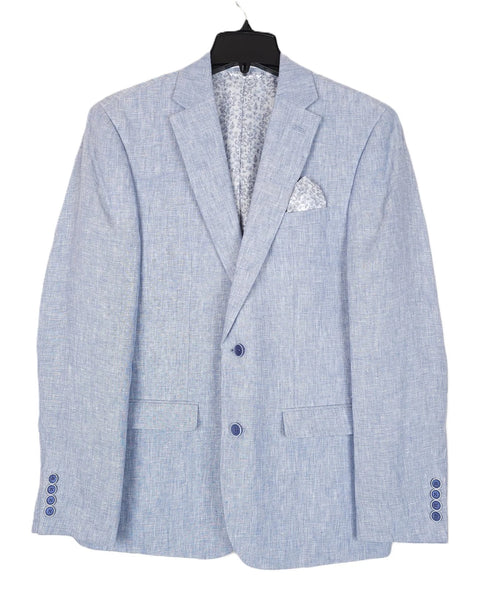 Bar III Men's Light Blue Slim-Fit Linen Blazer | Bar III In Lebanon