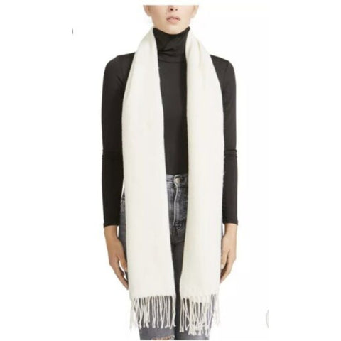 Steve Madden Women's Off White Solid Supersoft Wrap Scarf | Steve Madden In Lebanon