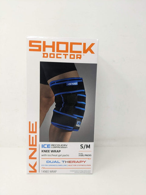 Shock Doctor Men's Navy Blue Ice Recovery Compression Knee Wrap | Shock Doctor In Lebanon