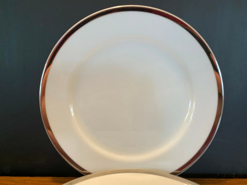Hinox White & Gold Round Shape Serving Plate U-9 | Hinox In Lebanon
