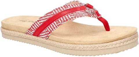Easy Street Women's Red Starling Flat Slipper |Easy Street  In Lebanon