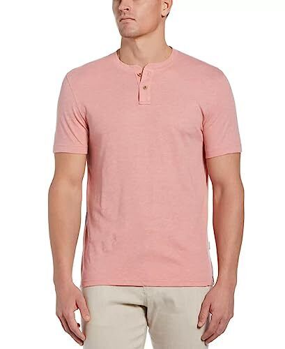 Cubavera Men's Pink T-Shirt ABF582 shr
