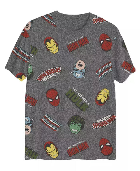 Marvel Boy's Dark Grey T-Shirt ABFK663(od46)