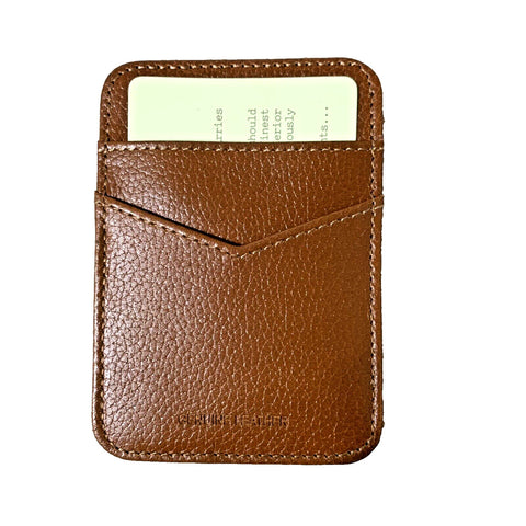 Perry Ellis Portfolio Brown Phone Card Holder ABL241