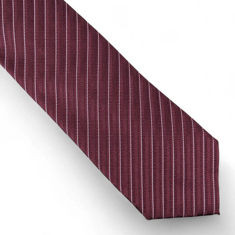 Alfani Men's Burgundy Ozark Stripe Tie | Alfani In Lebanon