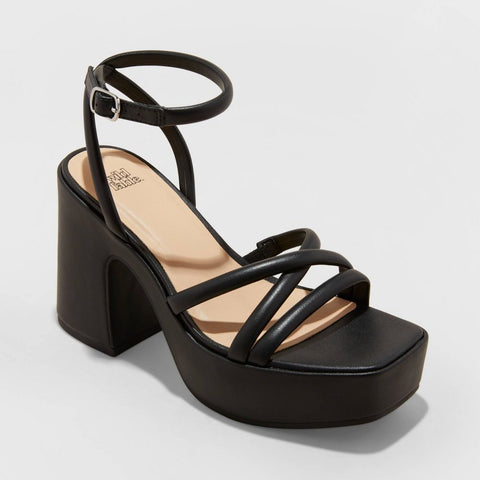 Wild Fable Women's Astro Strappy Platform Heels with Memory Foam Insole |Wild Fable In Lebanon