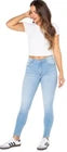 Celebrity Pink Women's Light Blue Mid-Rise Button-Front Curvy Conscious Jeans | Celebrity Pink In Lebanon