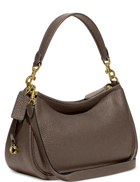 Coach Soft Pebble Leather Cary Cross dark Stone | Coach In Lebanon