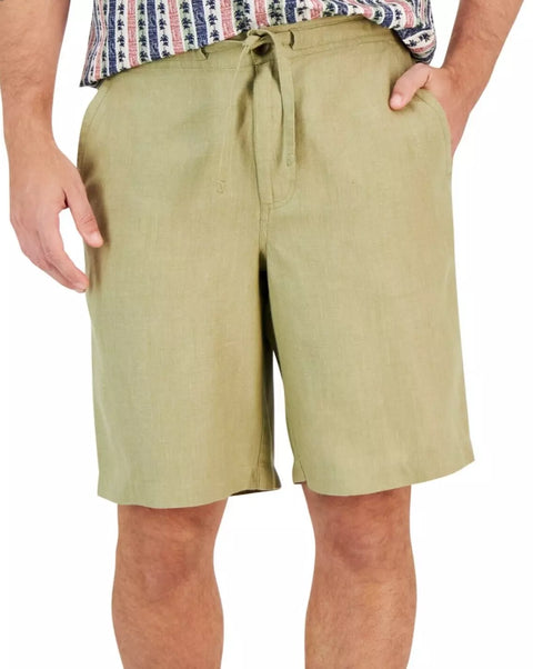 Club Room Men's Cactus Garden Linen Drawstring Short's ABF3830