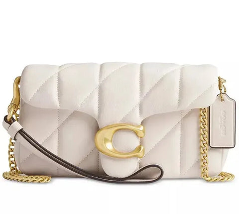 Coach Women's White Quilted Pillow Leather Tabby Cross Body Bag's | Coach In Lebanon