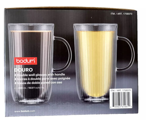 Bodum DOURO Double Wall Mug, 400ml , 4-piece Set   |Bodum In Lebanon