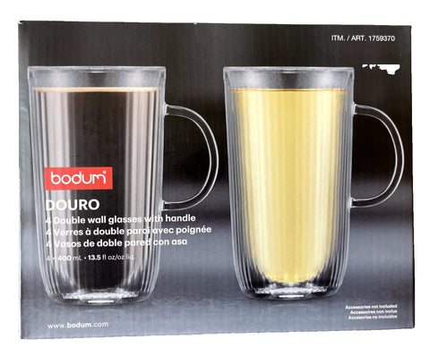 Bodum DOURO Double Wall Mug, 400ml , 4-piece Set   |Bodum In Lebanon