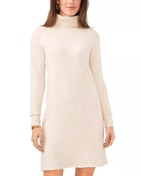 Vince Camuto Women's Beige Turtleneck Dress | Vince Camuto  In Lebanon