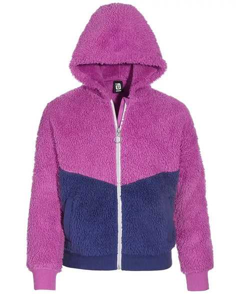 ID Ideology Girl's Sherpa Zip-Up Fleece Jacket  |ID Ideology In Lebanon